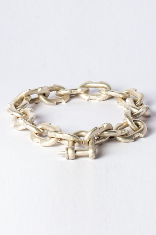 Parts of Four Small Decorative Link Charm Chain (40cm) 1030-4-AS PPOF43